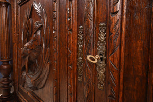 Handcarved French Oak Cabinet c.1880