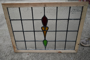 Antique English Stained Glass in Shipping Frame