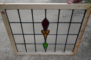 Antique English Stained Glass in Shipping Frame