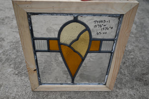 Antique English Stained Glass in Shipping Frame