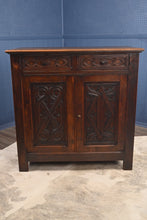 Load image into Gallery viewer, French Carved Oak Cabinet c.1880