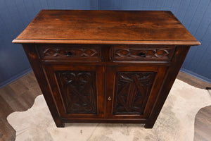 French Carved Oak Cabinet c.1880