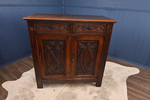 French Carved Oak Cabinet c.1880