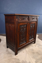 Load image into Gallery viewer, French Carved Oak Cabinet c.1880