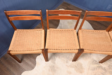 Load image into Gallery viewer, Set of Six Mogens Kold Papercord Chairs designed by Arne Hovmand Olsen