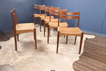 Load image into Gallery viewer, Set of Six Mogens Kold Papercord Chairs designed by Arne Hovmand Olsen