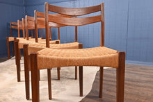 Load image into Gallery viewer, Set of Six Mogens Kold Papercord Chairs designed by Arne Hovmand Olsen