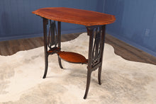 Load image into Gallery viewer, English Inlaid Mahogany Lyre Based Occasional Table c.1900