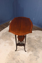 Load image into Gallery viewer, English Inlaid Mahogany Lyre Based Occasional Table c.1900