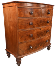 Load image into Gallery viewer, English Mahogany Bowfront Chest c.1890