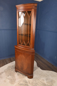 English Mahogany Corner Cabinet