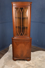 Load image into Gallery viewer, English Mahogany Corner Cabinet