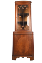 Load image into Gallery viewer, English Mahogany Corner Cabinet