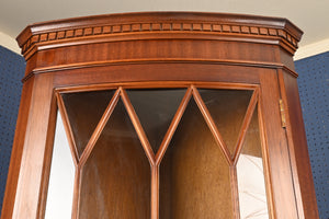 English Mahogany Corner Cabinet