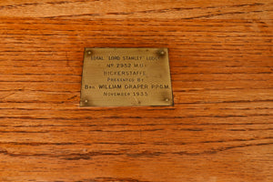 English Oak Occasional Table dated 1935