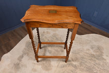 Load image into Gallery viewer, English Oak Occasional Table dated 1935