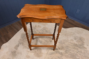 English Oak Occasional Table dated 1935