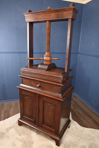 English Oak Bookpress Over Cupboard c.1830