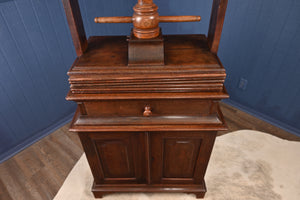 English Oak Bookpress Over Cupboard c.1830