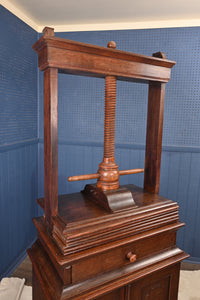 English Oak Bookpress Over Cupboard c.1830