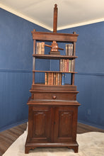 Load image into Gallery viewer, English Oak Bookpress Over Cupboard c.1830