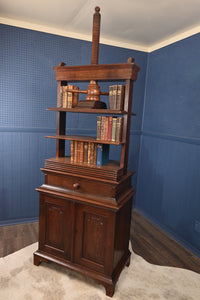 English Oak Bookpress Over Cupboard c.1830