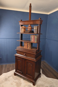 English Oak Bookpress Over Cupboard c.1830