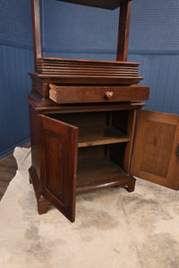 English Oak Bookpress Over Cupboard c.1830