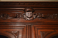 Load image into Gallery viewer, French Carved Oak Hunt Cabinet c.1870