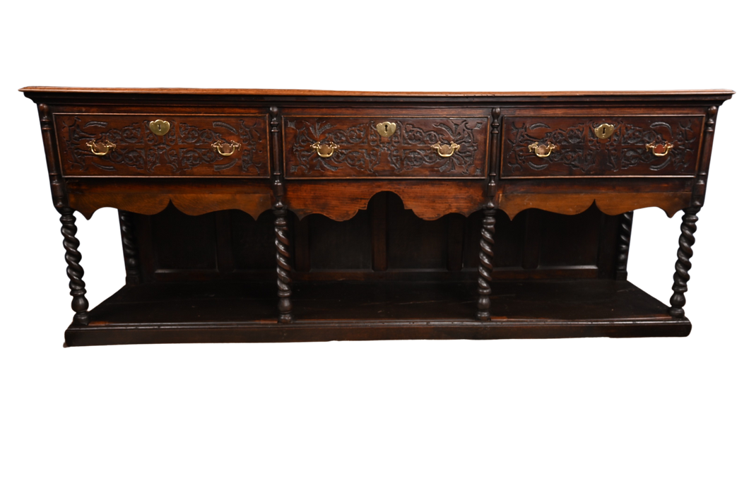 English Oak Dresser Base c.1830