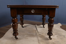 Load image into Gallery viewer, English Mahogany Drawleaf Table c.1900