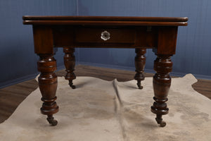 English Mahogany Drawleaf Table c.1900