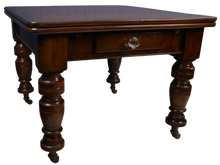 Load image into Gallery viewer, English Mahogany Drawleaf Table c.1900