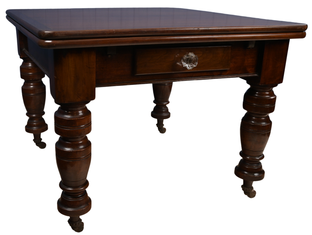 English Mahogany Drawleaf Table c.1900