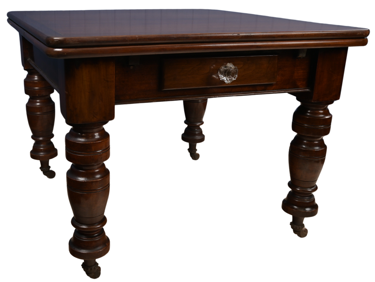 English Mahogany Drawleaf Table c.1900