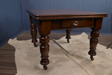 Load image into Gallery viewer, English Mahogany Drawleaf Table c.1900