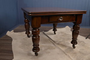 English Mahogany Drawleaf Table c.1900