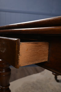 English Mahogany Drawleaf Table c.1900