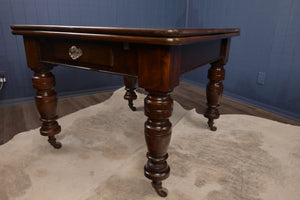 English Mahogany Drawleaf Table c.1900