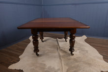 Load image into Gallery viewer, English Mahogany Drawleaf Table c.1900