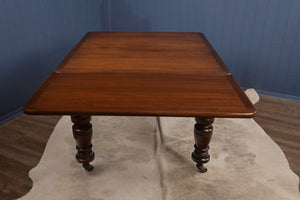 English Mahogany Drawleaf Table c.1900