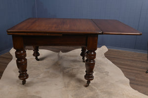 English Mahogany Drawleaf Table c.1900