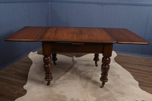 English Mahogany Drawleaf Table c.1900