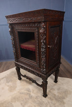 Load image into Gallery viewer, Handcarved English Vitrine Cabinet c.1860