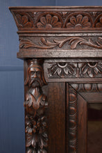 Load image into Gallery viewer, Handcarved English Vitrine Cabinet c.1860