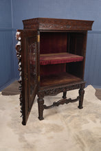 Load image into Gallery viewer, Handcarved English Vitrine Cabinet c.1860