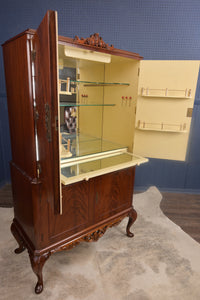 English Mahogany Cocktail Cabinet c.1950