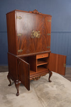 Load image into Gallery viewer, English Mahogany Cocktail Cabinet c.1950