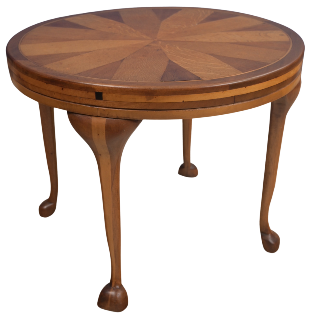 Oak Inlaid Occasional Table c.1900