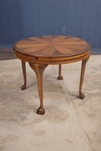 Load image into Gallery viewer, Oak Inlaid Occasional Table c.1900